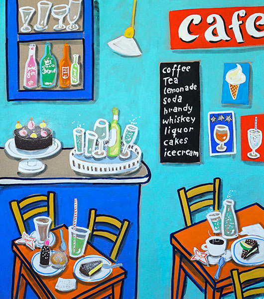 Another coffee at Café Mediterráneo