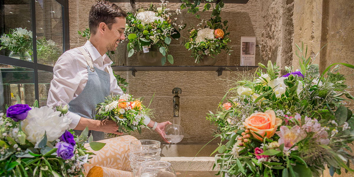 Ramos de flores frescas en Rialto Living en Palma