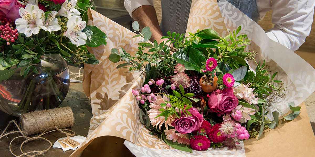 Ramos de flores frescas en Rialto Living en Palma