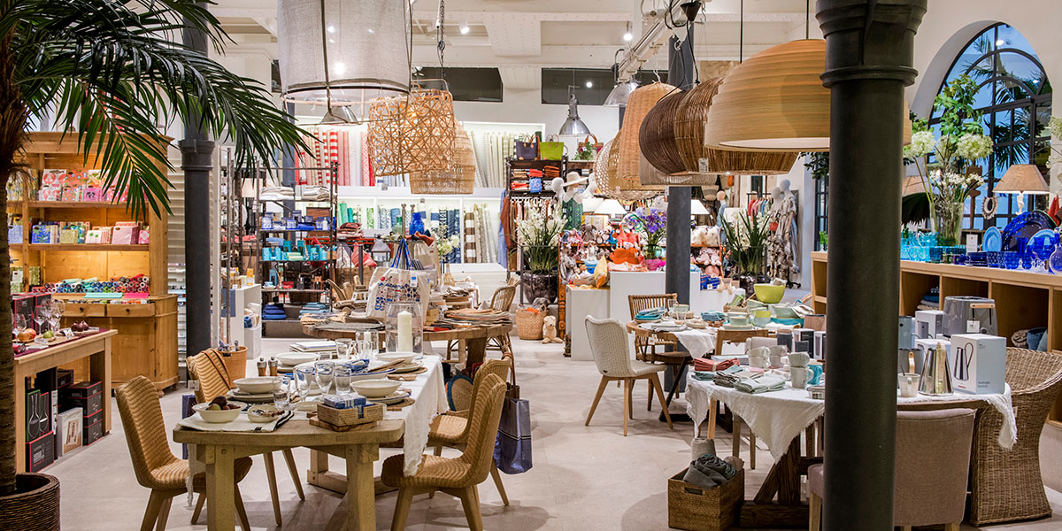 Interior view of Rialto Living - A lifestyle store in Palma de Mallorca
