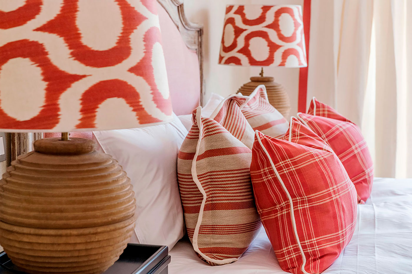 High-end fabrics and rugs for home interiors.